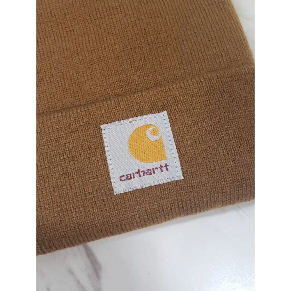 NEW - Carhartt Kids Toddler Watch Hat Brown Beanie Work‎ Logo